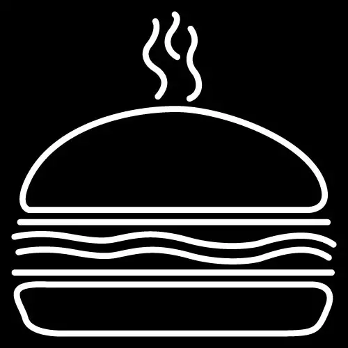 Custom Burger Logo Neon Sign 2
