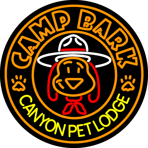 Custom Camp Bark Canyon Pet Lodge Neon Sign 1