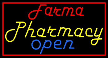Custom Farma Pharmacy Open Neon Sign 3