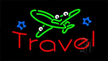 Travel Aeroplane LED Neon Sign