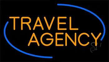 Orange Travel Agency LED Neon Sign