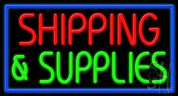 Shipping And Supplies Neon Sign