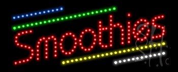 Smoothies Animated LED Sign