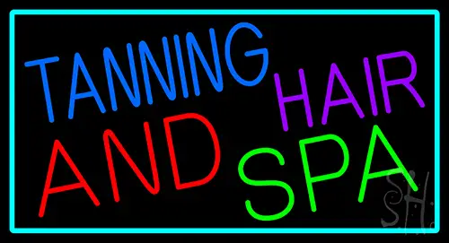 Tanning Hair And Spa LED Neon Sign