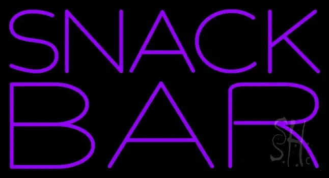 Purple Snack Bar LED Neon Sign