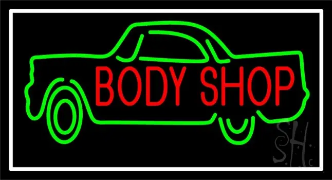 Body Shop Car Logo 1 LED Neon Sign