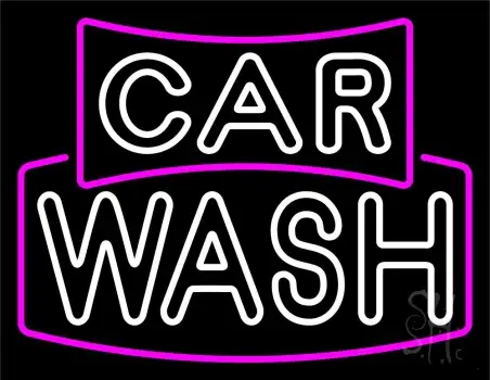 Double Stroke Car Wash LED Neon Sign