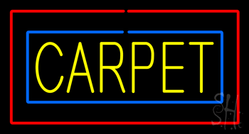 Yellow Carpet Blue Red Animated Border LED Neon Sign