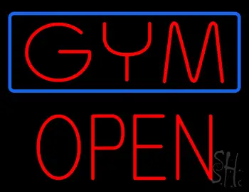 GYM Block Open LED Neon Sign