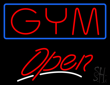GYM Script2 Open LED Neon Sign