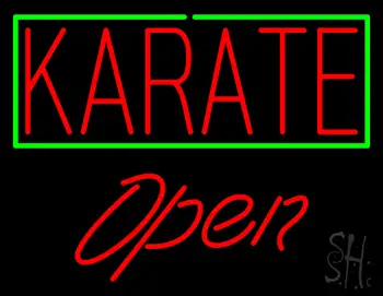 Karate Script1 Open LED Neon Sign