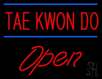 Tae Kwon Do Script1 Open LED Neon Sign