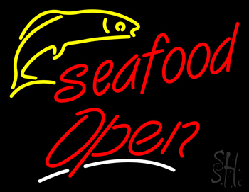 Seafood Open LED Neon Sign