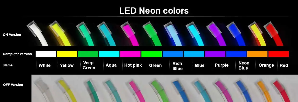 Neon Flex Colors