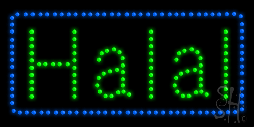 Halal Animated LED Sign