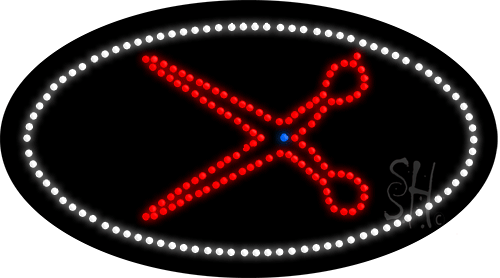 Scissor Animated LED Sign