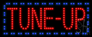 Red and Blue Tune Up Animated LED Sign