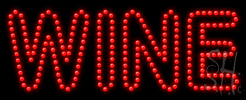 Red Wine Animated LED Sign