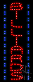 Red and Blue Billiards Animated LED Sign