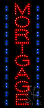Red and Blue Mortgage Animated LED Sign