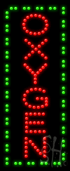 Vertical Oxygen Animated LED Sign