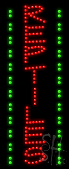 Vertical Reptiles Animated LED Sign