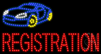 Multi-Color LED Auto Registration Animated Sign