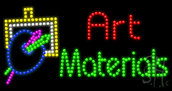 Multi-Color LED Art Materials Animated Sign