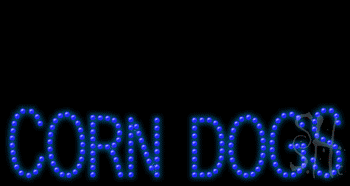 Multi-Color LED Corn Dogs Animated Sign