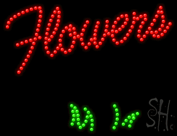 Multi-Color LED Flowers Animated Sign