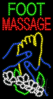 Multi-Color LED Foot Massage Animated Sign