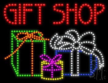 Multi-Color LED Gift Shop Animated Sign