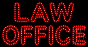 Red Law Office Animated LED Sign