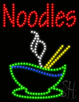 Multi-Color LED Noodles Animated Sign