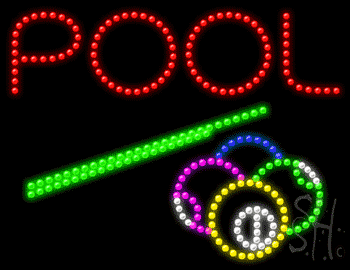 Multi-Color LED Pool Animated Sign