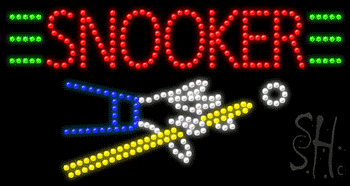Multi-Color LED Snooker Animated Sign
