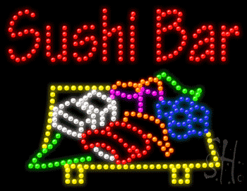 Multi-Color LED Sushi Bar Animated Sign