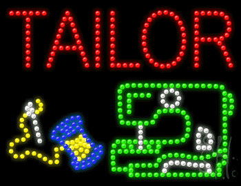 Multi-Color LED Tailor Animated Sign