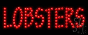 Budget LED Lobsters Sign