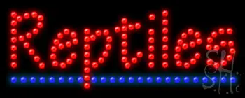 Budget LED Reptiles Sign
