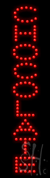 Red Chocolate LED Sign