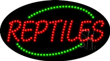 Reptiles Animated LED Sign