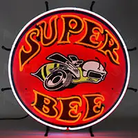 Super Bee Neon Sign With Backing