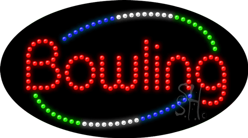 Deco Style Bowling LED Sign