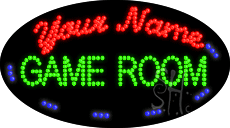 Custom Green Game Room Animated LED Sign