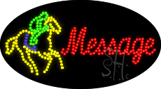 Custom Horse Rider Animated LED Sign