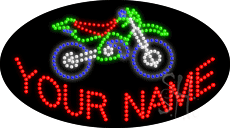 Custom Motorcycle Animated LED Sign