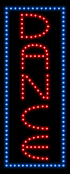 Vertical Dance Animated LED Sign