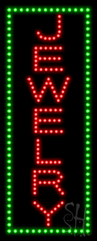 Vertical Jewelry Animated LED Sign