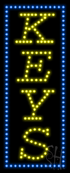 Vertical Keys Animated LED Sign